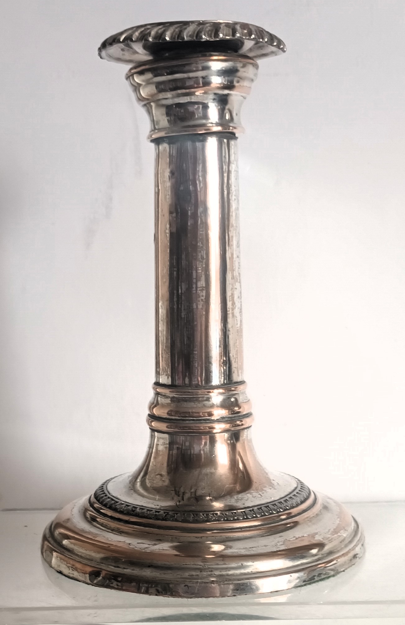 Antique English Victorian Old Sheffield Plate Candlestick Antique Lighting 3